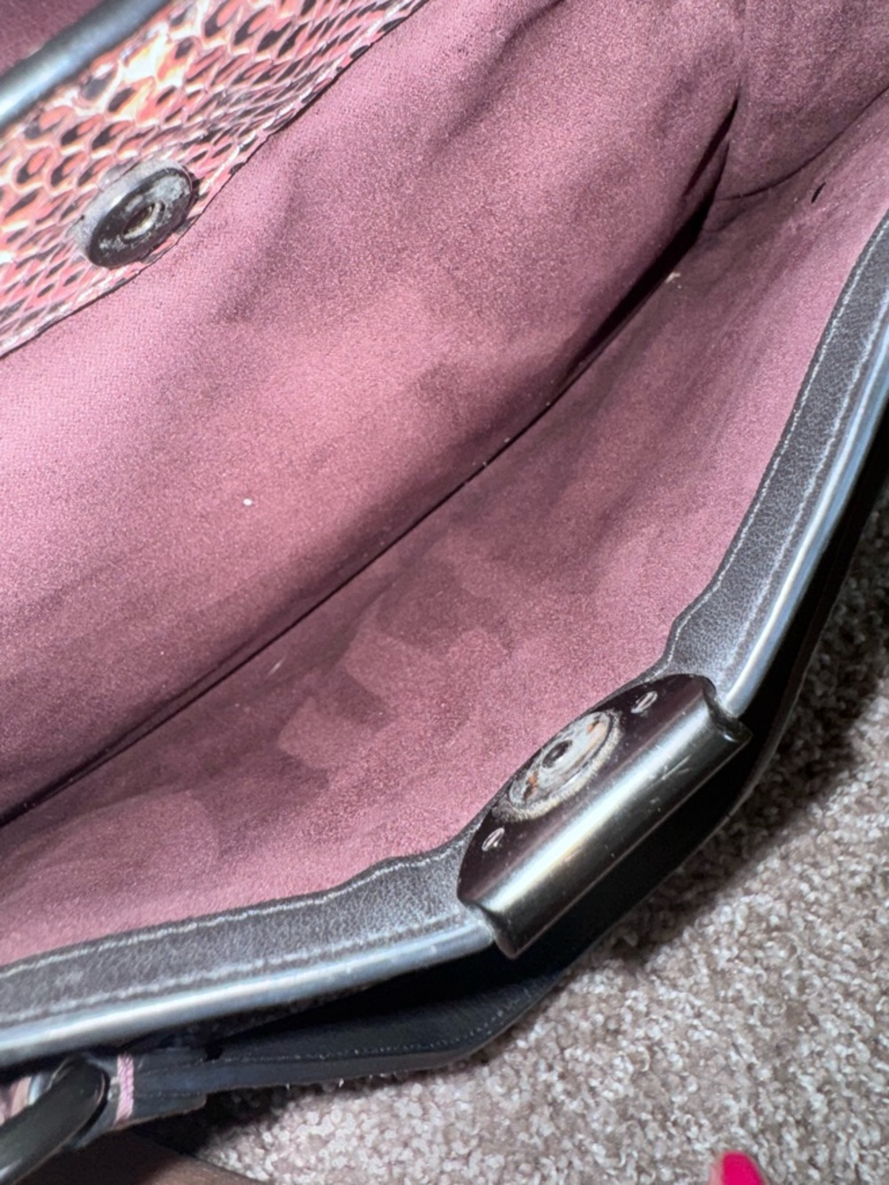 Coach 2019 Dreamer 36 ColorBlock Snakeskin Detail Satchel Shoulder Bag Crossbody - Picture 9 of 15